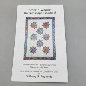 Stack n Whack Kaleidoscope Pinwheel Quilt Pattern Multiple Sizes